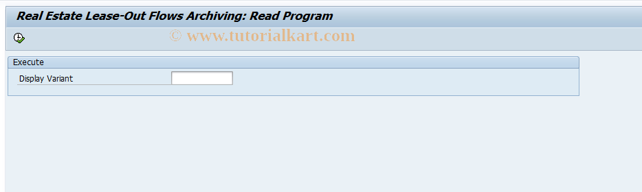 SAP TCode FO3L - Read lease-out flow archive