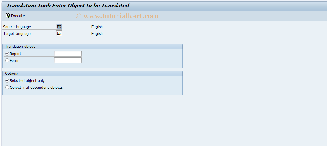 SAP TCode FO4M - Translation Tool - Drilldown Report