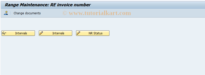 SAP TCode FO4N - Number range maint.: RE_INVOICE