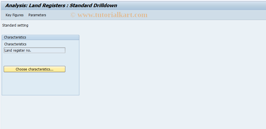 SAP TCode FO4Q - Std settings land register analysis