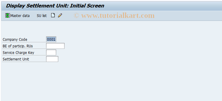 SAP TCode FO63 - Display settlement unit