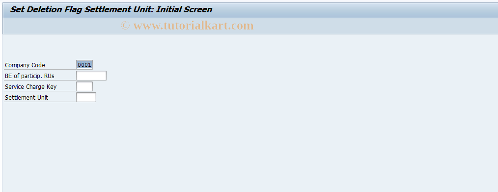 SAP TCode FO6D - Set delete flag for CU