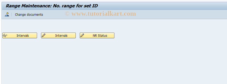 SAP TCode FO77 - Number Range Maintenance: FVVI_NKSET