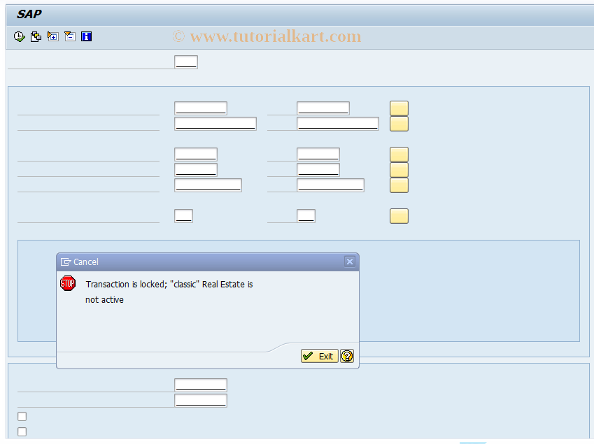 SAP TCode FOA5 - Activate rent adjustment: Index