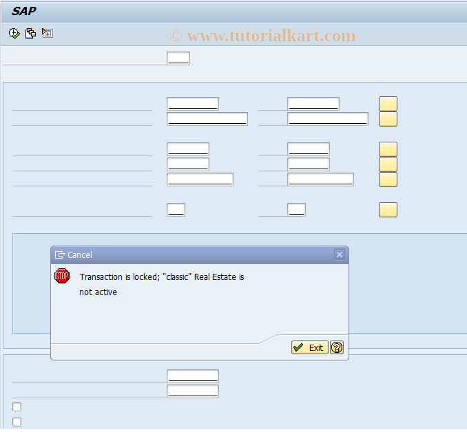 SAP TCode FOAC - Activate rent adjustment: Comp.aprt.