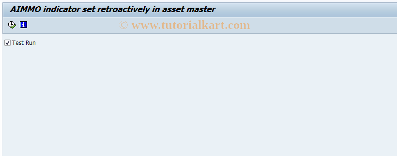 SAP TCode FOAIMMO - Maintain AIMMO Indicator