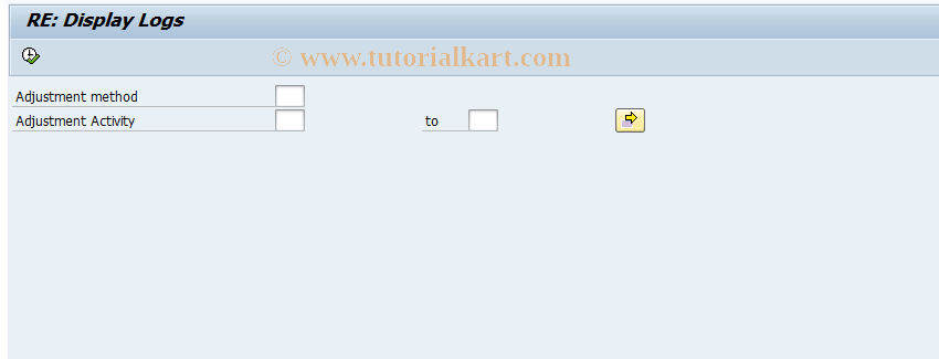 SAP TCode FOAP - Display rent adjustment logs