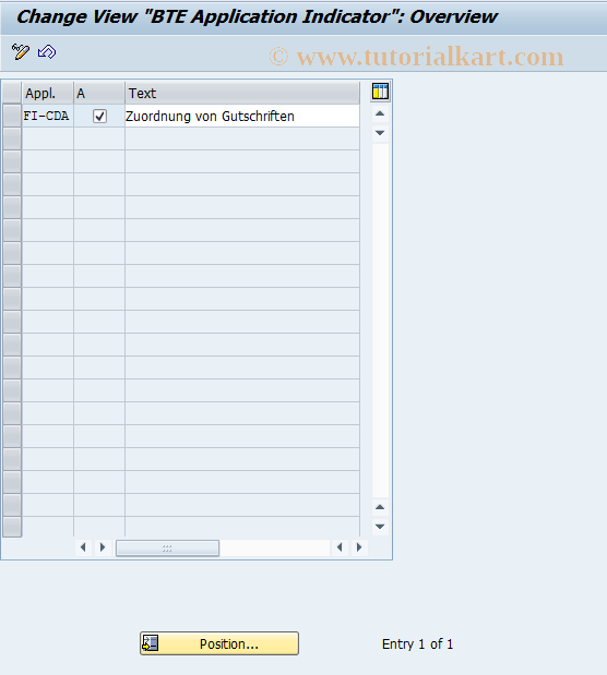 SAP TCode FOAPCUST00 - Activation of Application FI-CDA