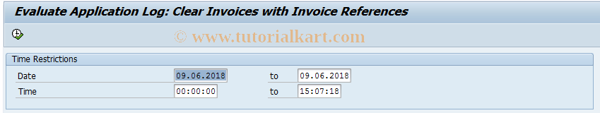 SAP TCode FOAPLOG02 - Analyze Application Log