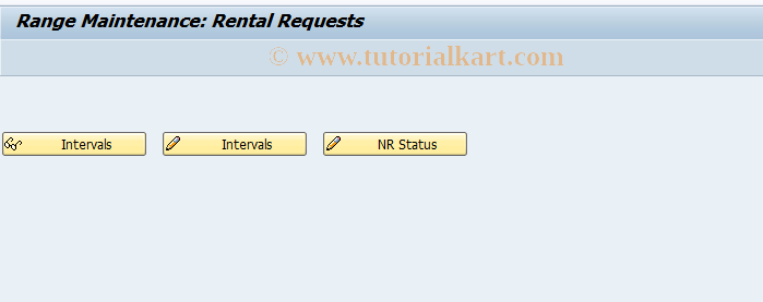 SAP TCode FOARBW - Rental Request Number Range