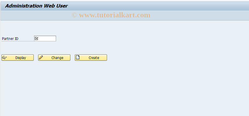 SAP TCode FOART2 - REsearch: Administration Web-User