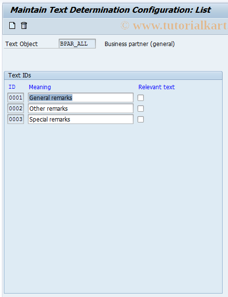 SAP TCode FOBC73 - bc73