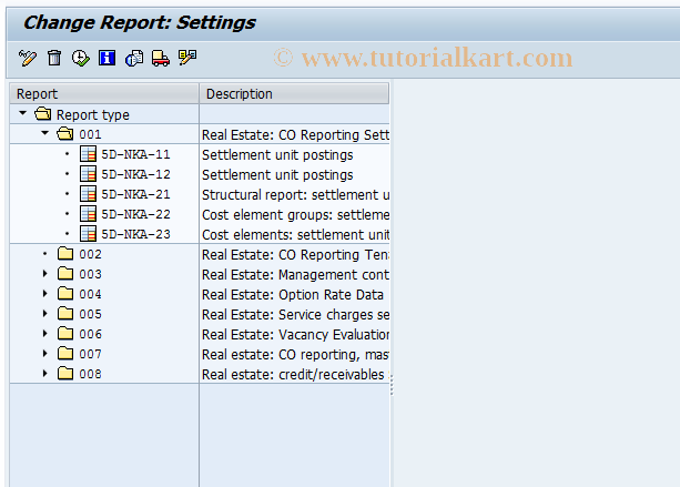 SAP TCode FOE8 - Change drilldown report