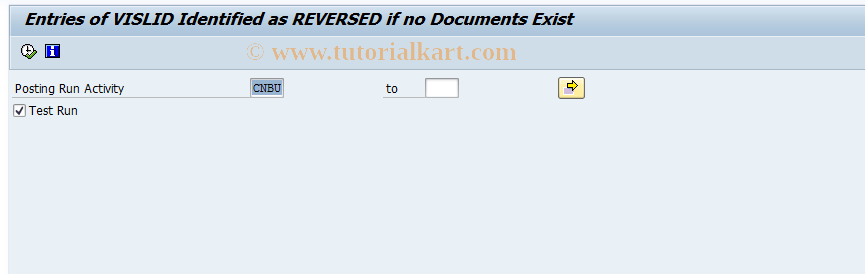 SAP TCode FOJ6 - Correction of VISLID Entries
