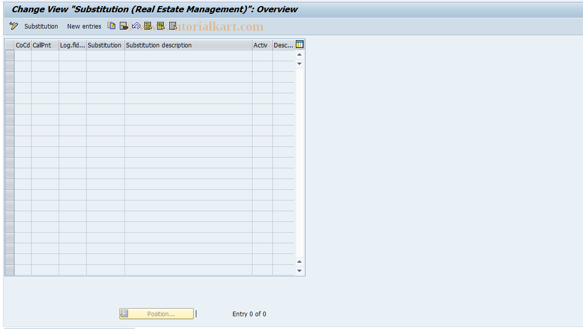 SAP TCode FOJK - RECN Cust: Substitution Times