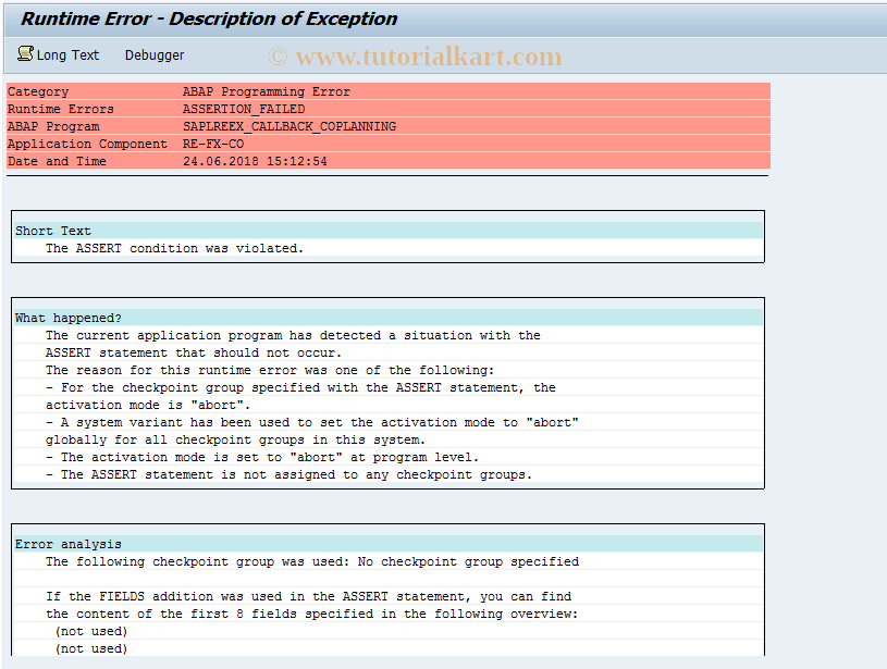 SAP TCode FOKD - Change Cost Element Planning Layout