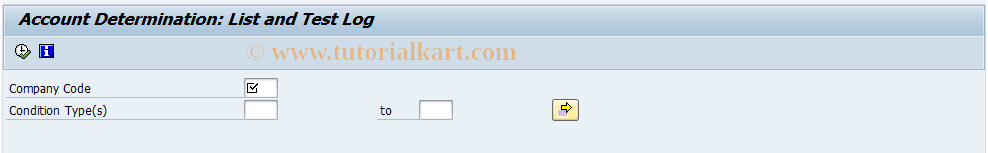 SAP TCode FOKOBA - Account  Determination for Condition Type