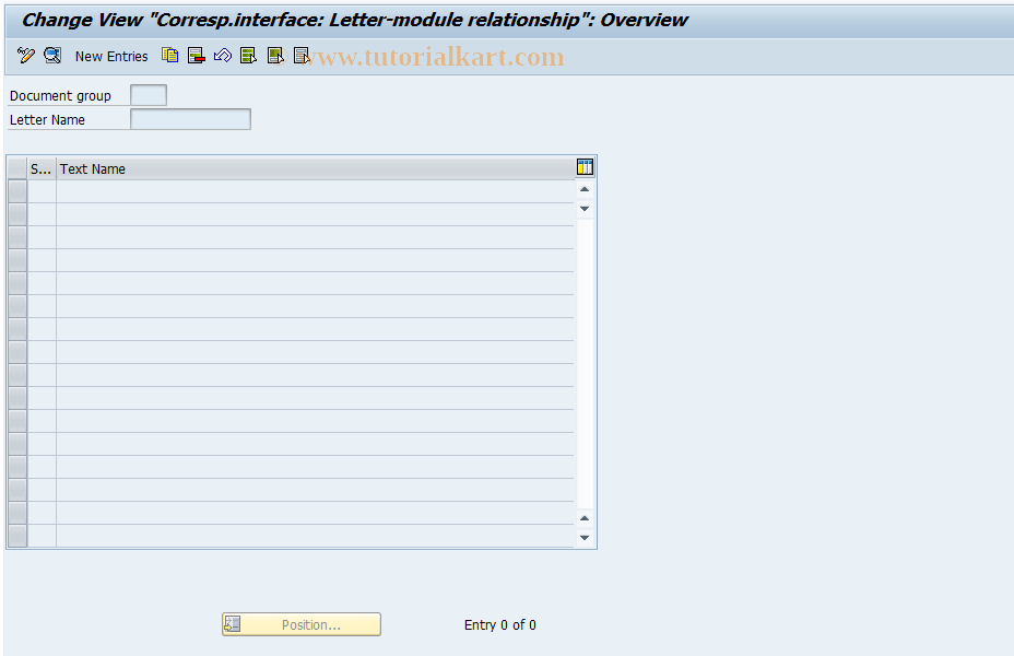 SAP TCode FOLN - Customer FVVI letter-module relationship