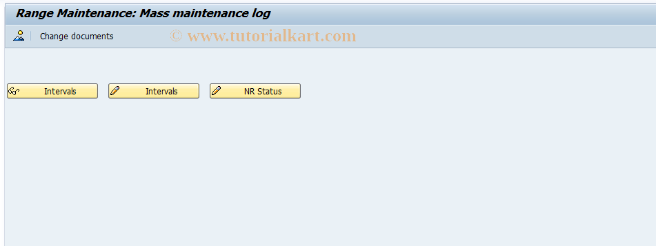 SAP TCode FOMASS - Number Range for Mass Changes