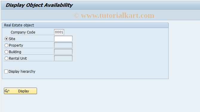 SAP TCode FOOA2 - Display Object Availability