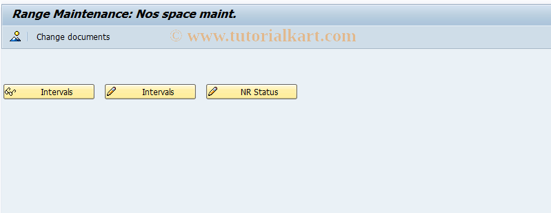 SAP TCode FOR3 - Number range maintenance:FVVI_SRAUM