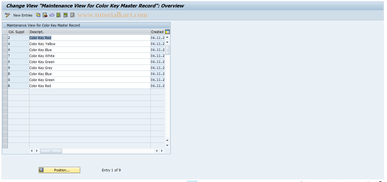 SAP TCode FOR5 - Maintain common rooms in building