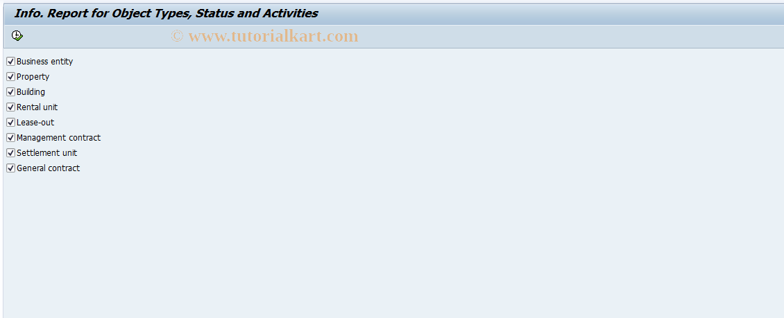 SAP TCode FOYS - Status- and transaction control