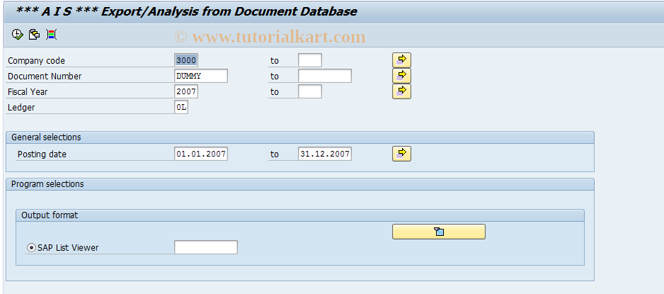 SAP TCode FO_BELEGE_RETAX - Document  Analysis for RETAX Documents