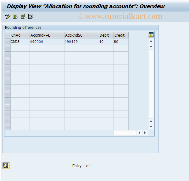 SAP TCode FO_V_TIVA1 - Accounts for rounding differences