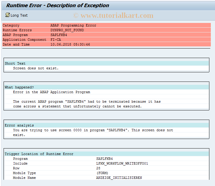 SAP TCode FP04_APPROVE - Approve Item Write-Off