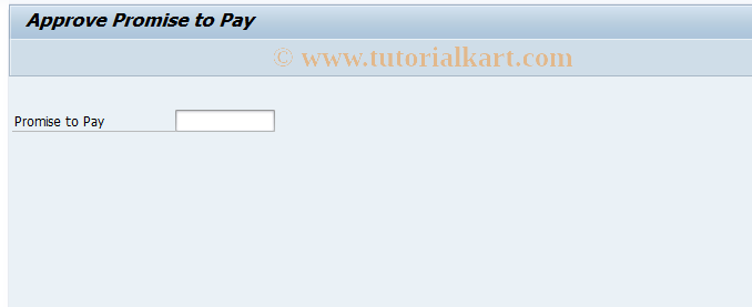 SAP TCode FP2P2_WF - Promise to Pay: Approval