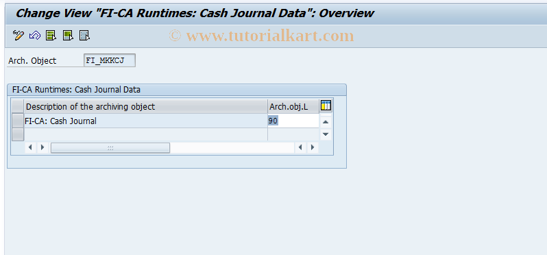 SAP TCode FPARCJ0 - FI-CA: Cash Journal Residence Time