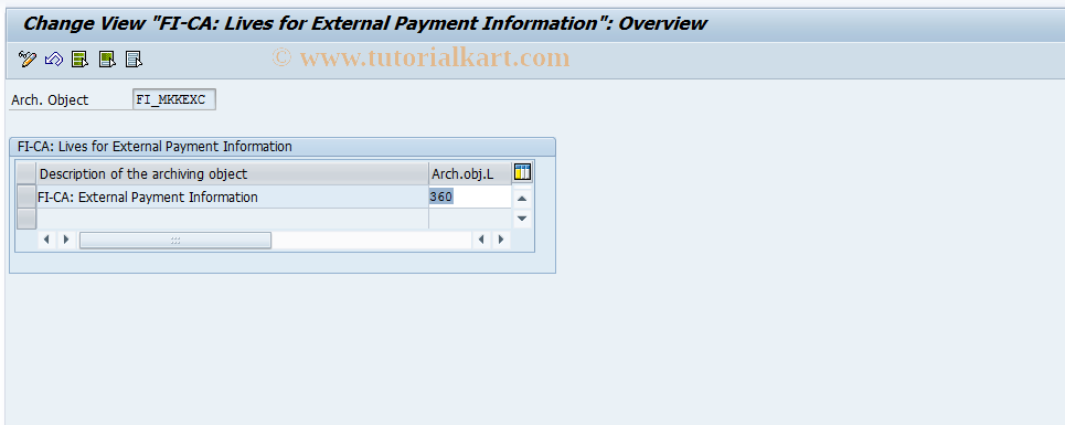 SAP TCode FPAREXC0 - FICA: Res.Time External Payment Info
