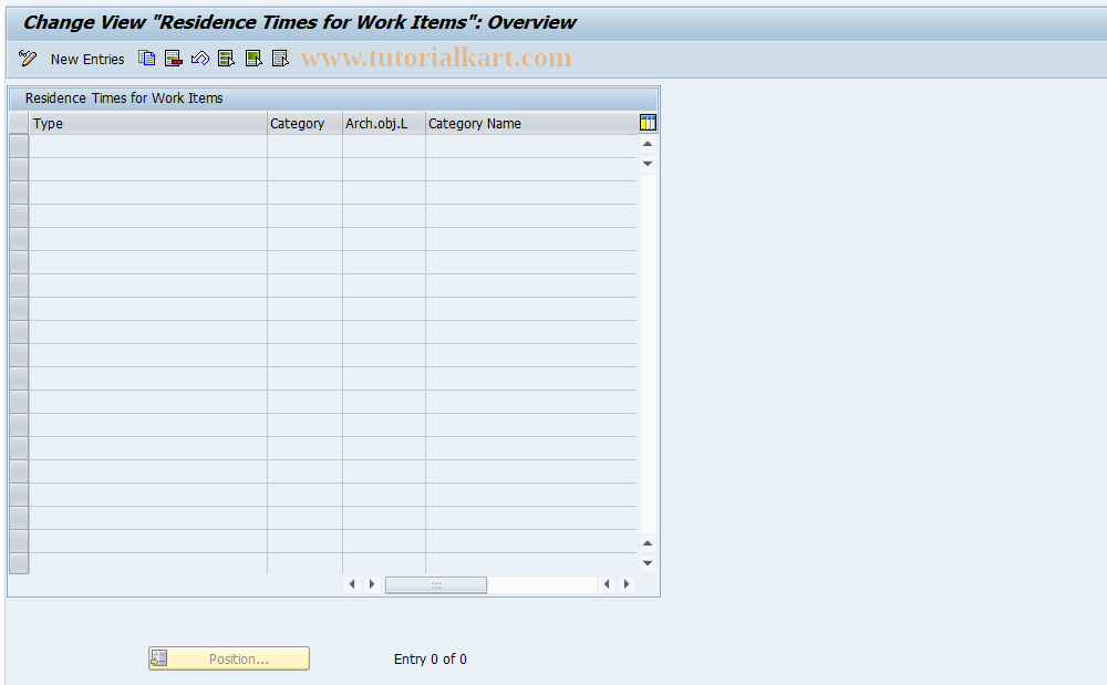 SAP TCode FPARWLIA0 - FI-CA: Work Item Residence Time