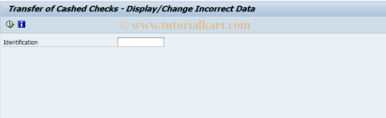 SAP TCode FPB13 - Check Registry Transfer - Error Proces.