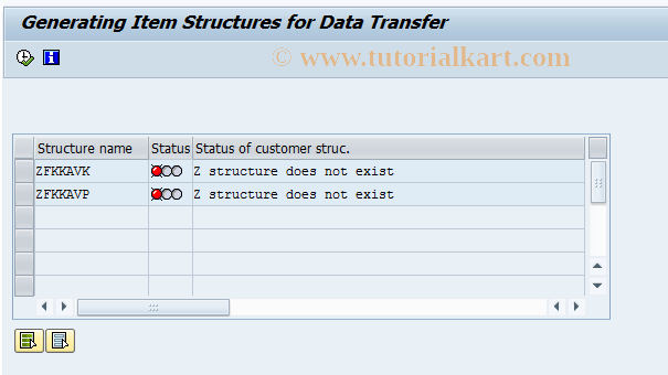 SAP TCode FPB22 - Advice Note Tfr - Generate Customer Str.