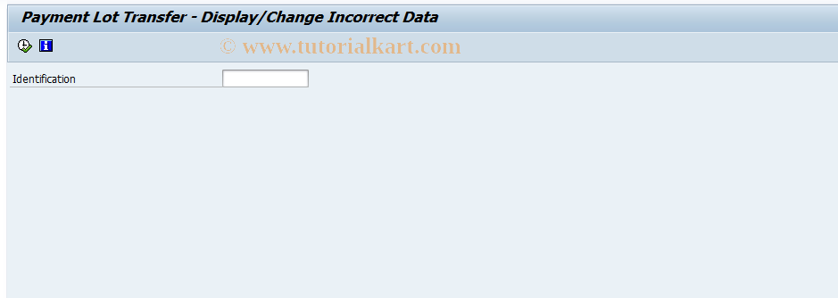 SAP TCode FPB4 - Payment Lot Transfer Error Process.