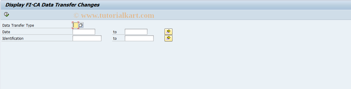 SAP TCode FPBCD - FI-CA Data Transfer Changes