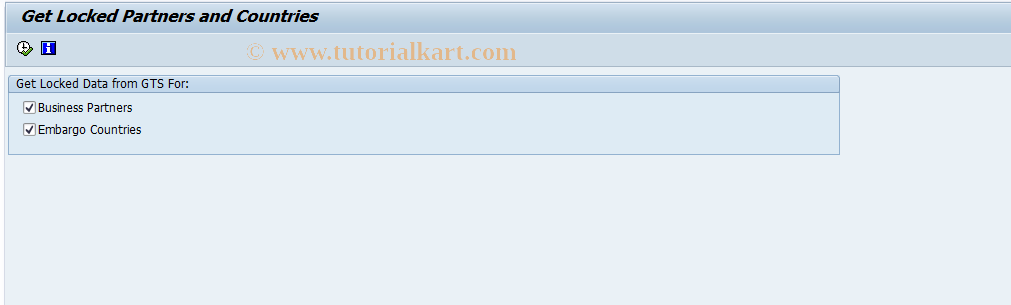 SAP TCode FPBL_GET - Get Locked Partners and Countries