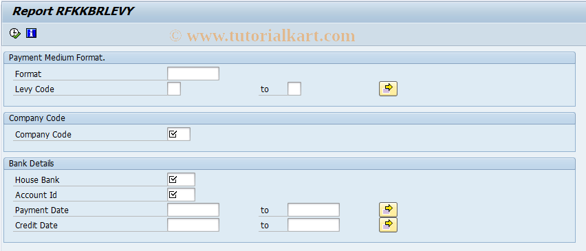 SAP TCode FPBRLEVY - Brazil: Amount calculation per Levy