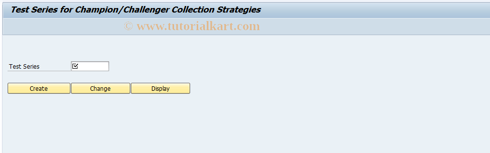 SAP TCode FPCCT - FI-CA: Test Series - Collective Strategies