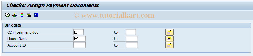 SAP TCode FPCHA - Assign Payment Document to Check