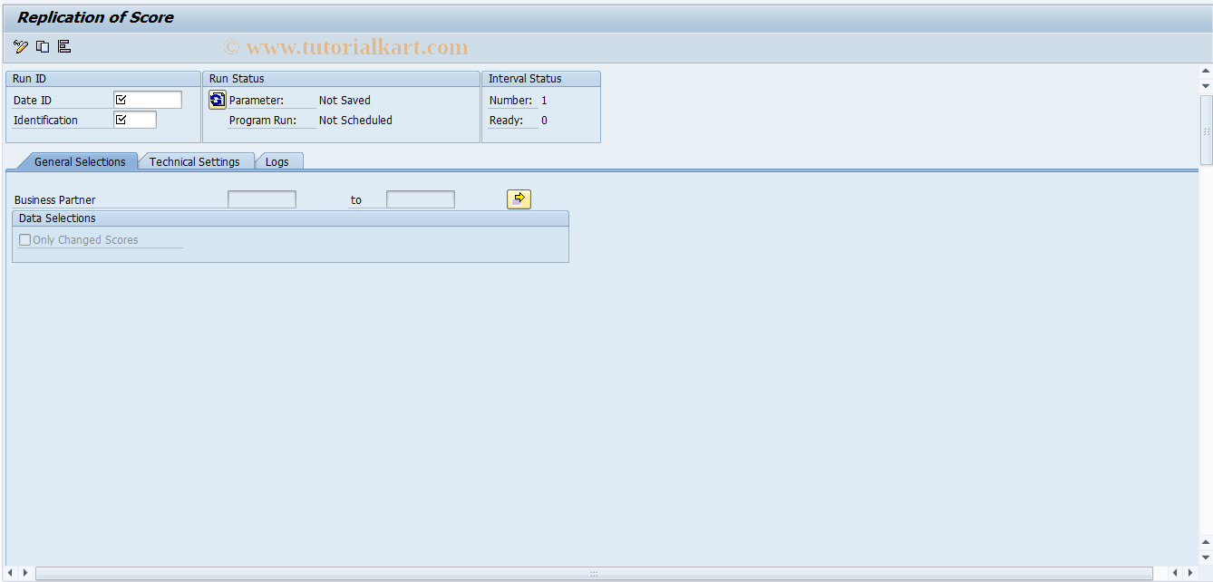 SAP TCode FPCM2 - Replication of Score