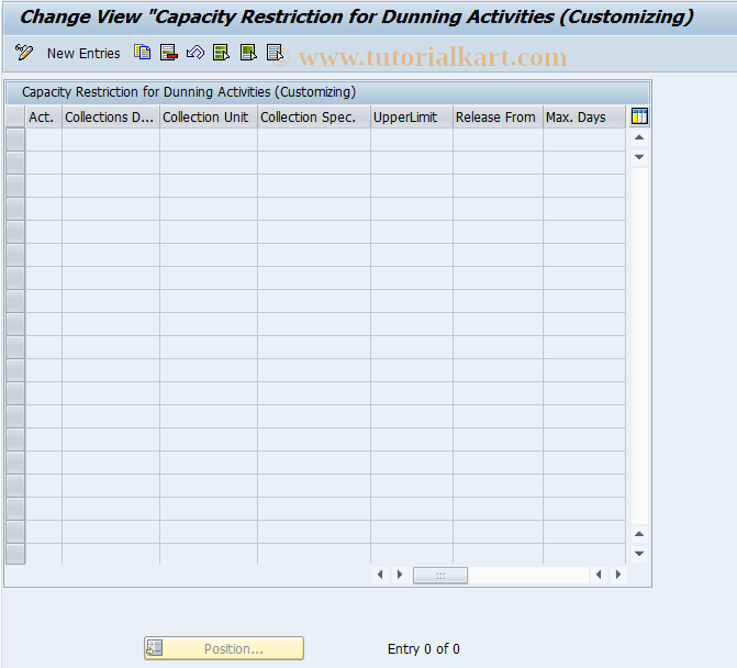 SAP TCode FPCMCAP - Capacity Planning