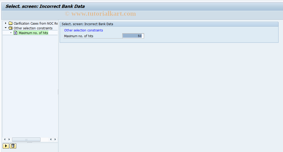 SAP TCode FPCNR - Clarif. Incorr. Bank Data Changes