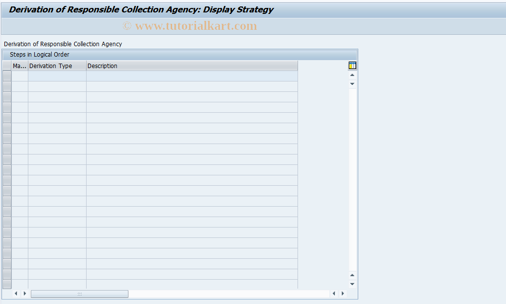 SAP TCode FPCOLLAG - Derivation Cllction Agncy - Custom.