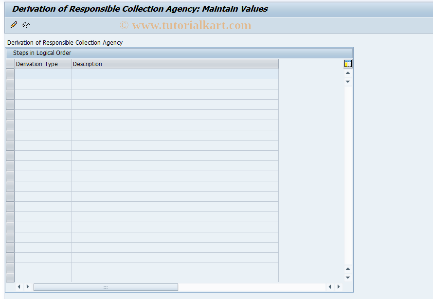 SAP TCode FPCOLLAGP - Derivation Cllction Agncy - Mainte.