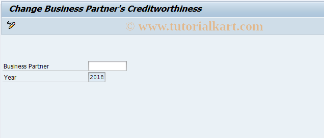 SAP TCode FPCR2 - Change Creditworthiness