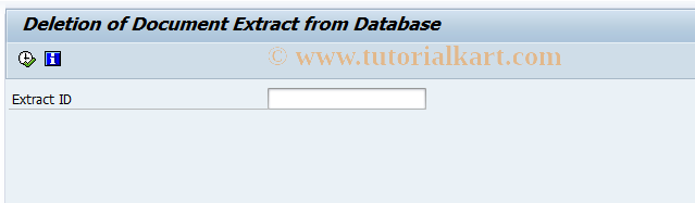 SAP TCode FPDE_DEL - Document Extracts - Deletion of Extract
