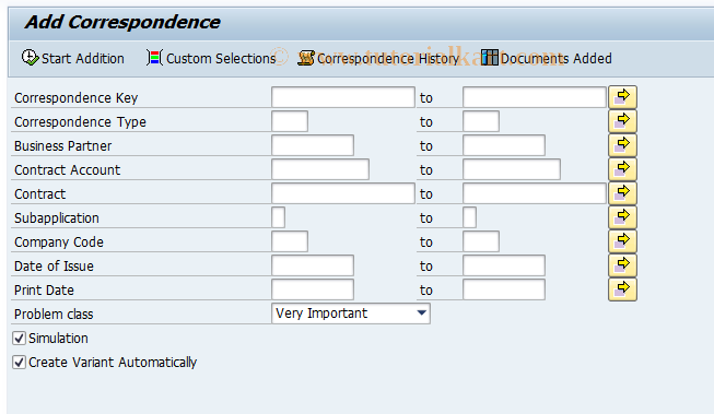 SAP TCode FPDMS1 - Add Documents